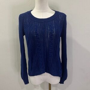 Anthropologie Sparrow 100% Cotton Open Knit Sweater – Size Medium